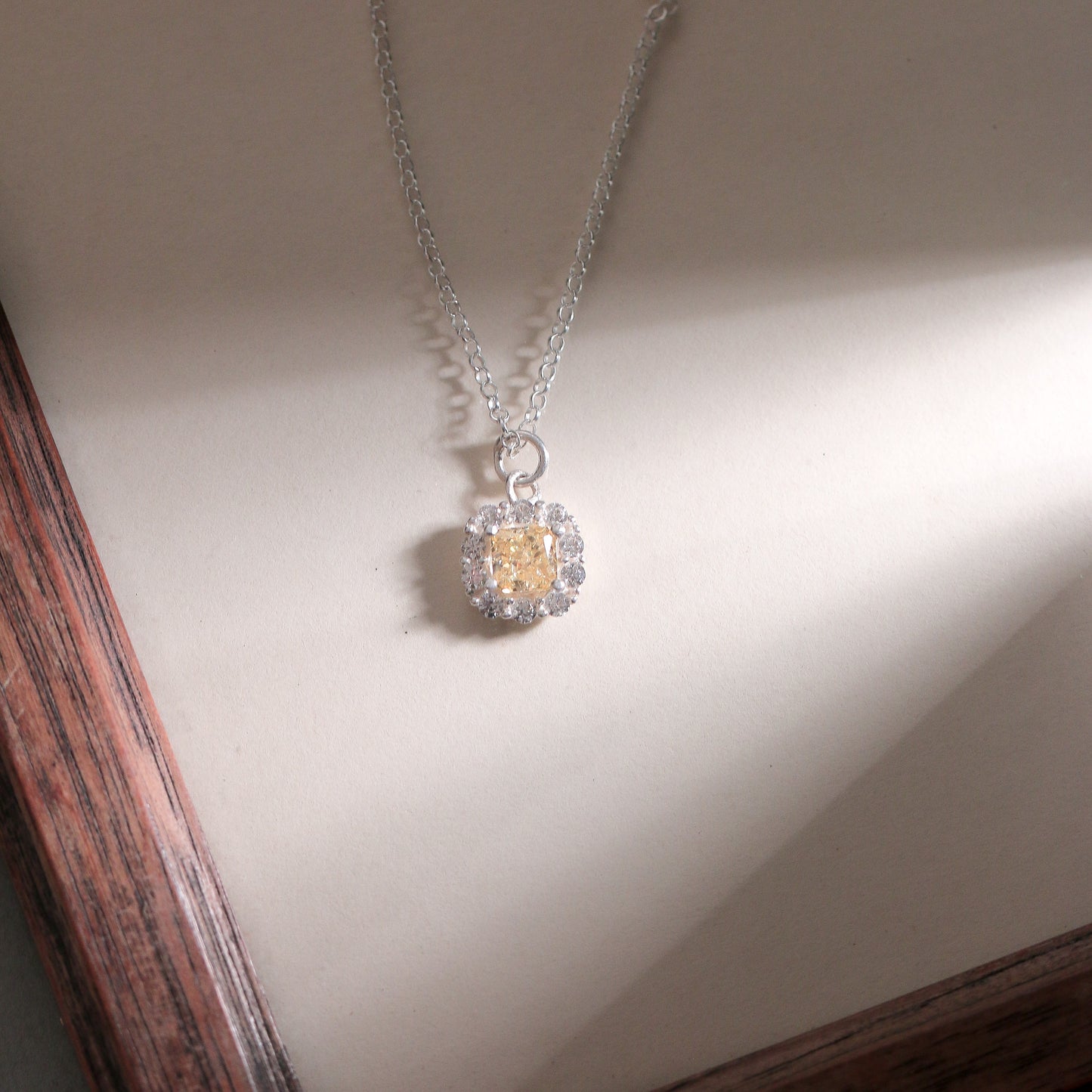 Cushion Halo Pendant