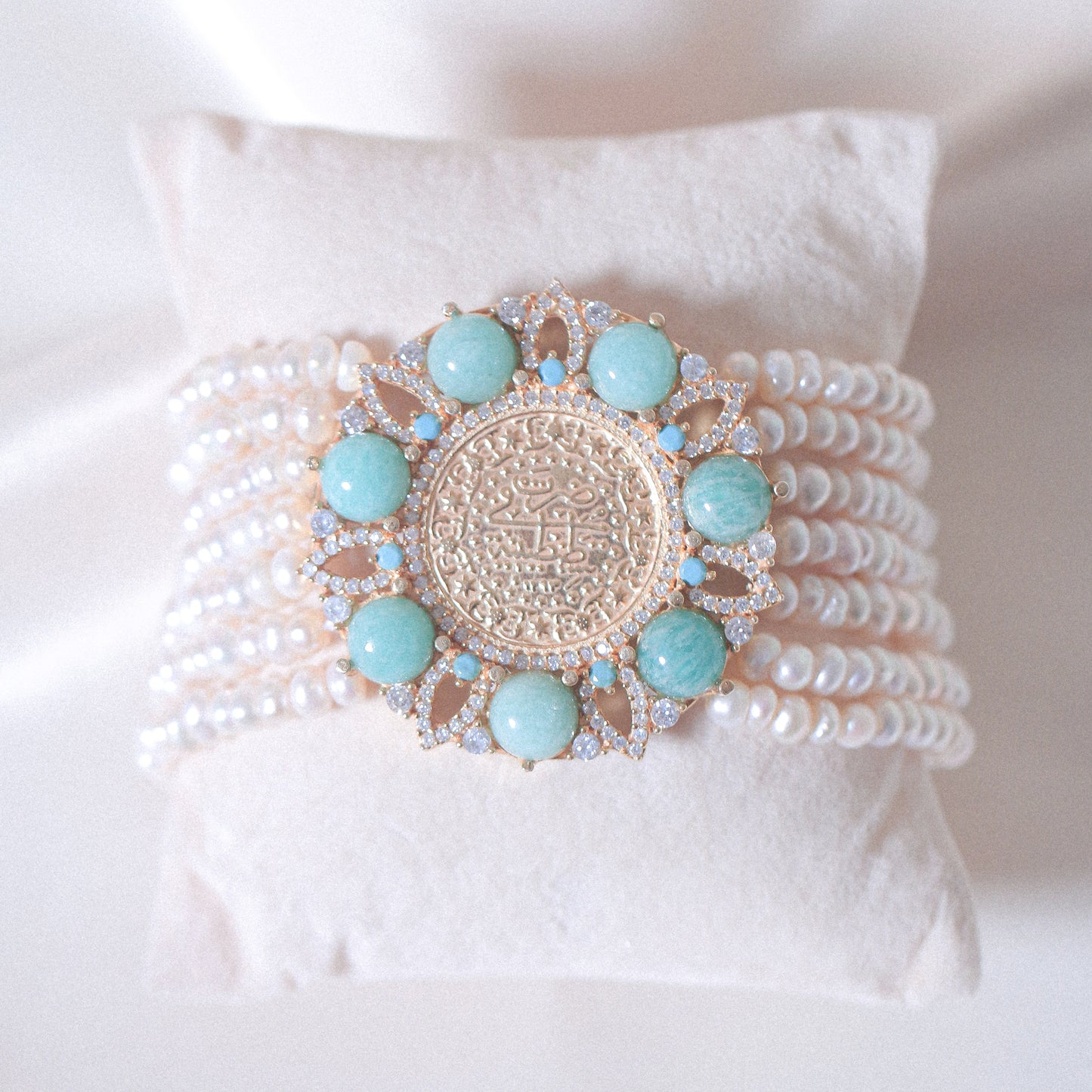 Lira & Amazonite Pearl Full Set