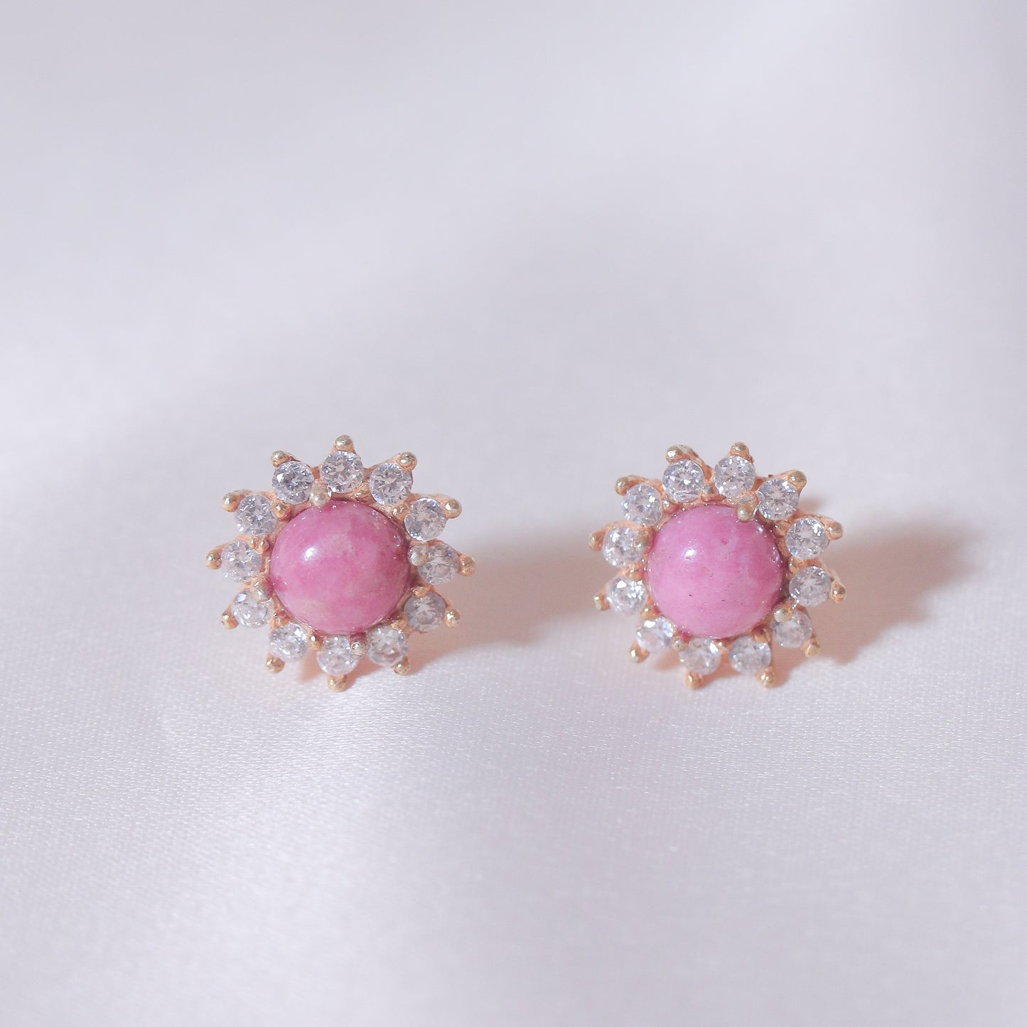 Rhodonite 3 Halos Pearl Full Set