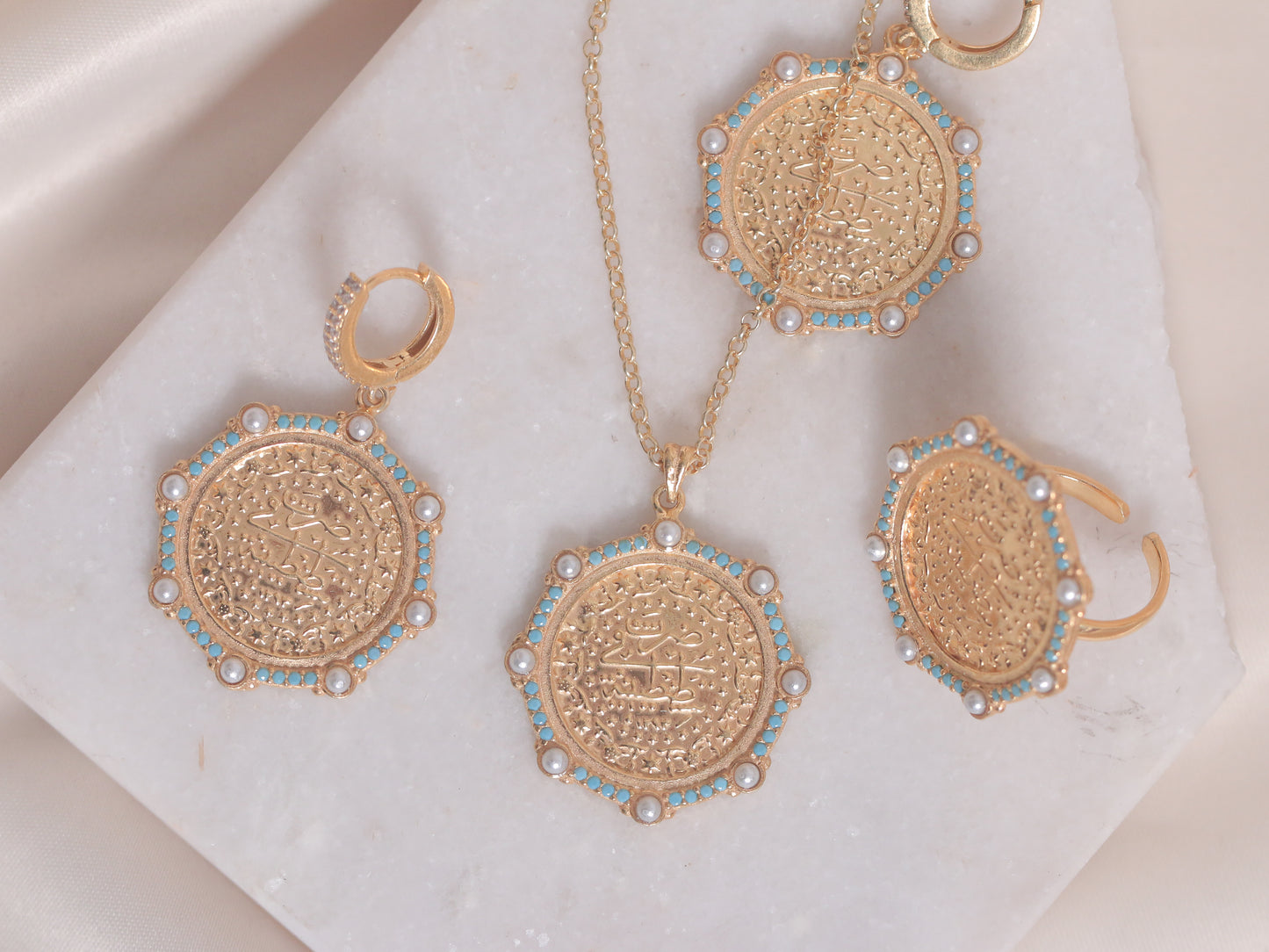 Fairuz & Pearls Big Lira Set