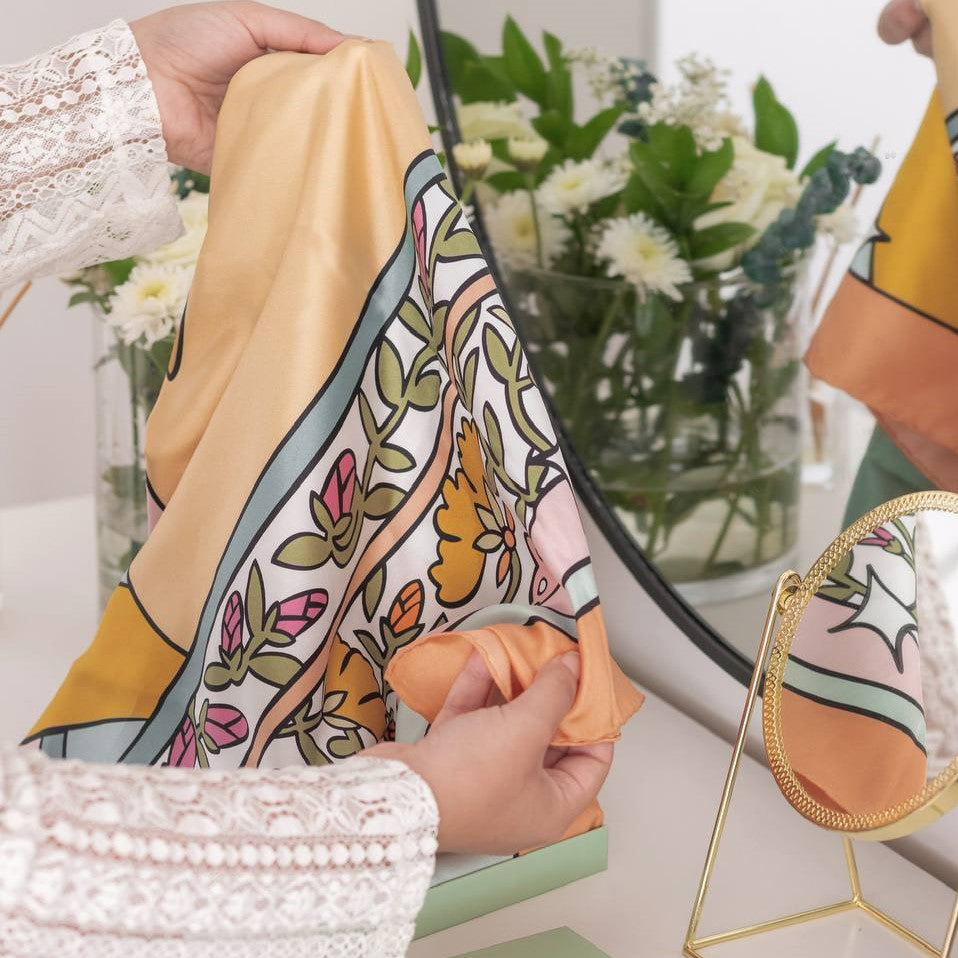 Asseda Silk Scarf (Basma Sarraj Collab)