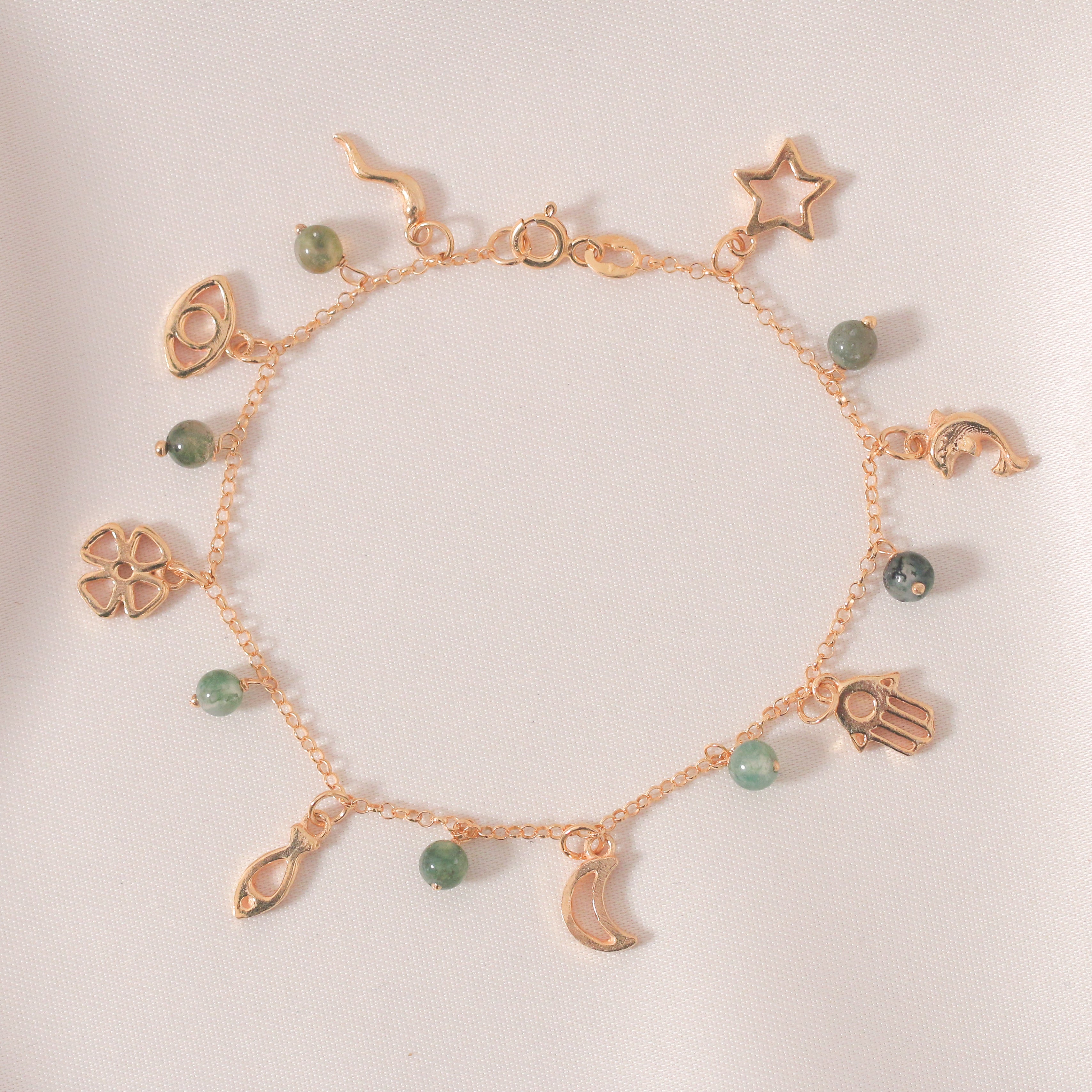 Grabeej Bracelet (Green Gems)