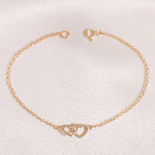 Intertwined Hearts Bracelet