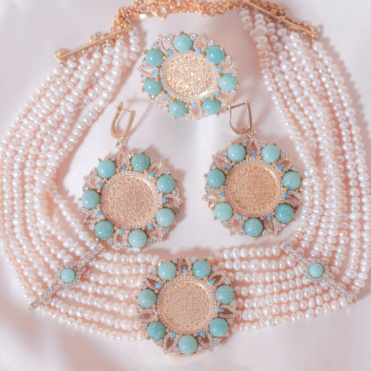Lira & Amazonite Pearl Full Set