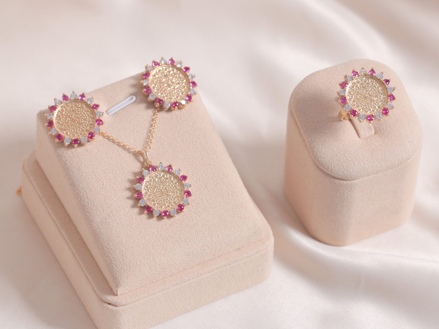 Sun Red Zircon Lira Set