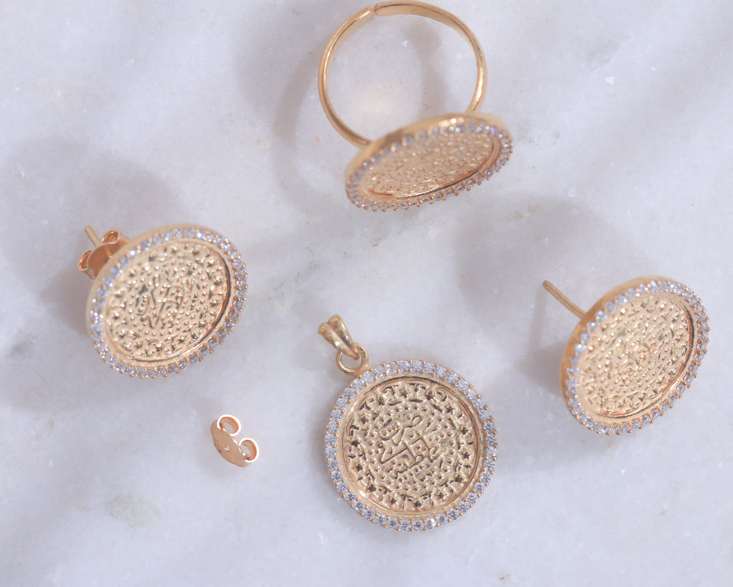 White Zircon Lira Set