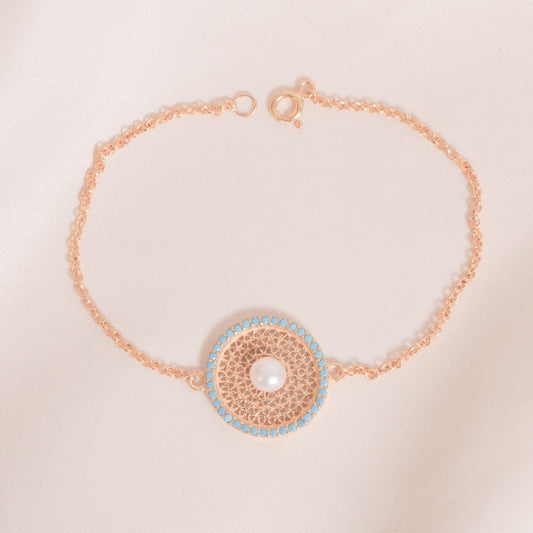 Fairuz & Pearls Filigree Bracelet